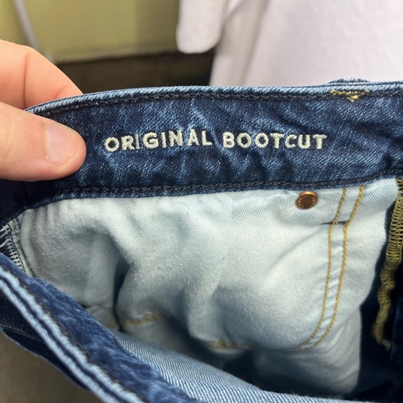 American Eagle Airflex Original Bootcut Jeans Mens 34/36 Denim Blue Stretch 2405 - Picture 3 of 11